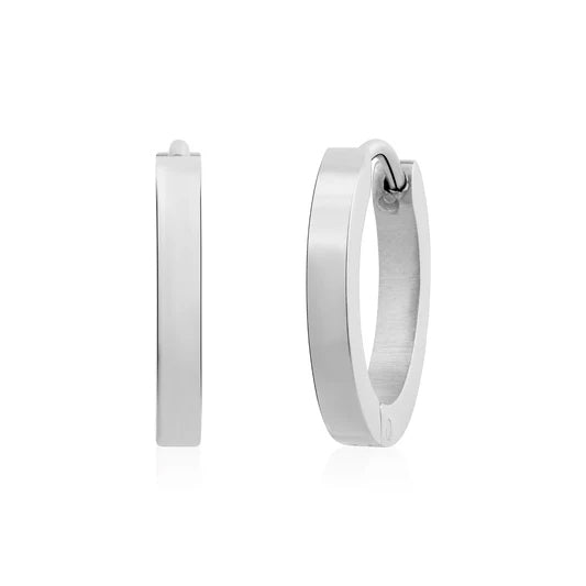Boucles d'oreilles en acier pour dame SSE192W