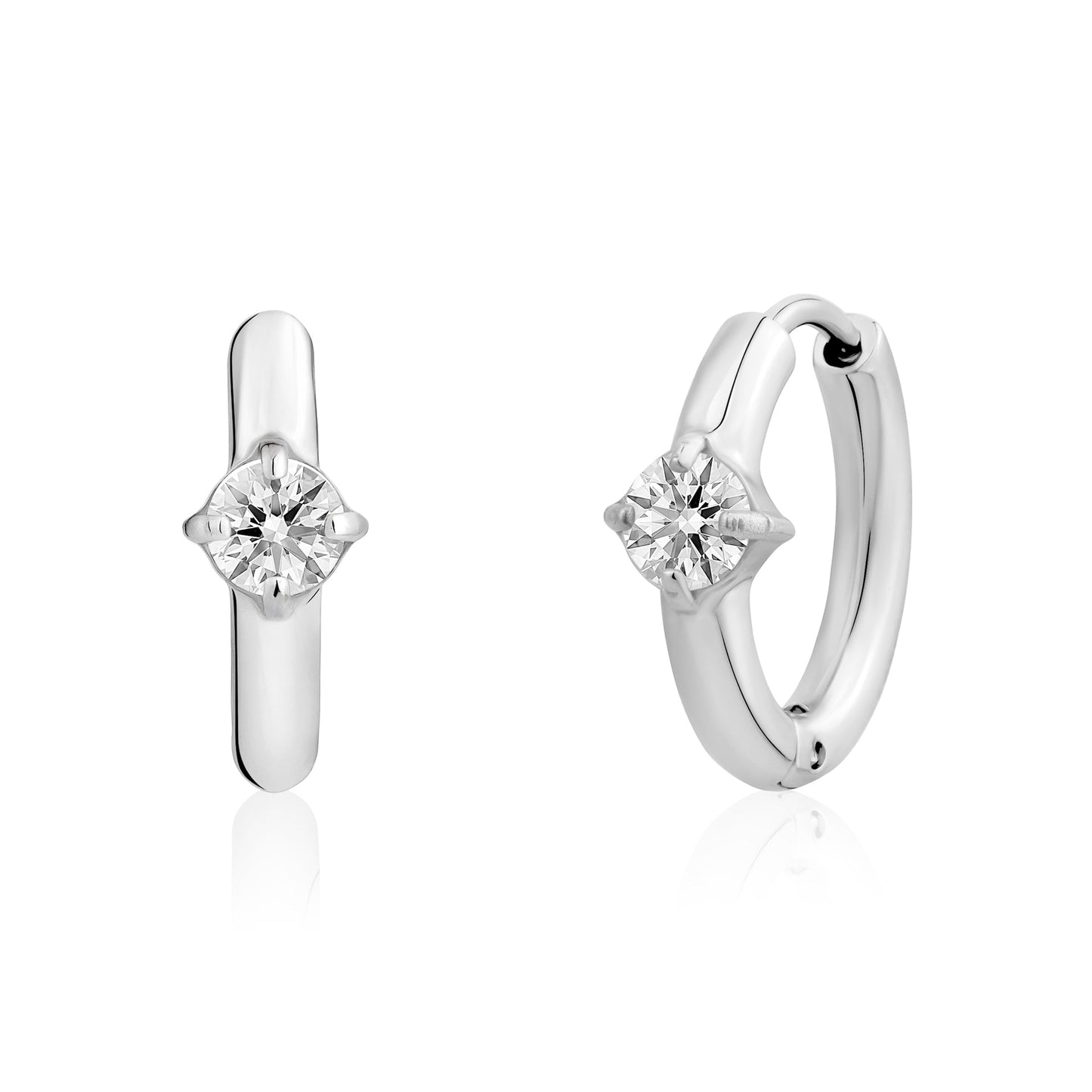 Boucles d'oreilles en acier pour dame SSE210W