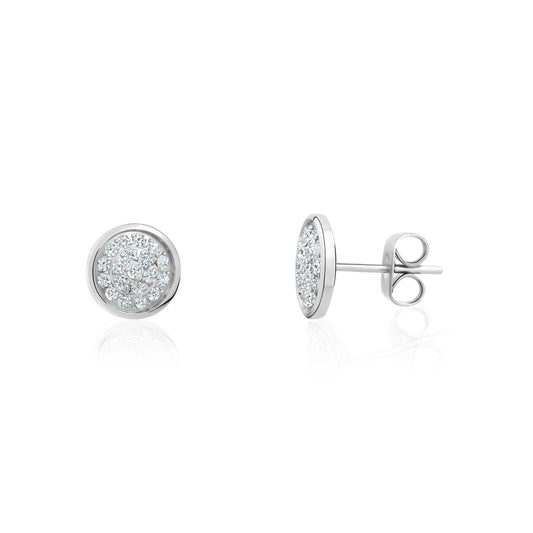 Boucles d'oreilles en acier pour dame ZW-E18-W