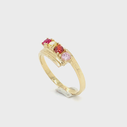 Women's gold ring ALR-2017-4