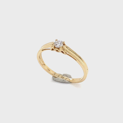 Bague à diamants en or pour dame ALD-2554