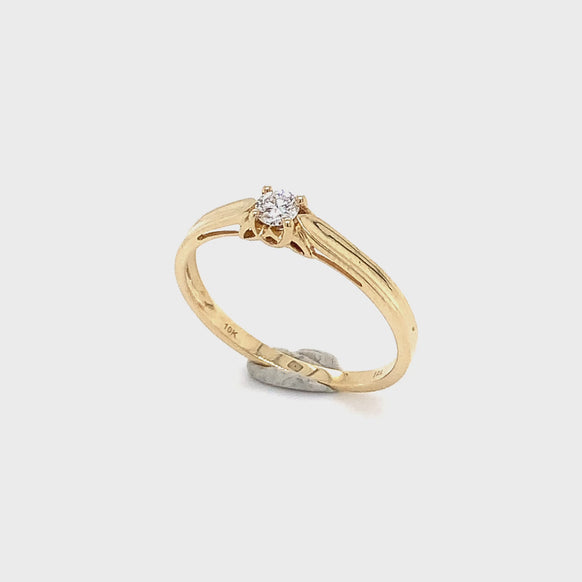 Bague à diamants en or pour dame ALD-2554