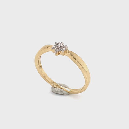 Bague à diamants en or pour dame ALD-2087