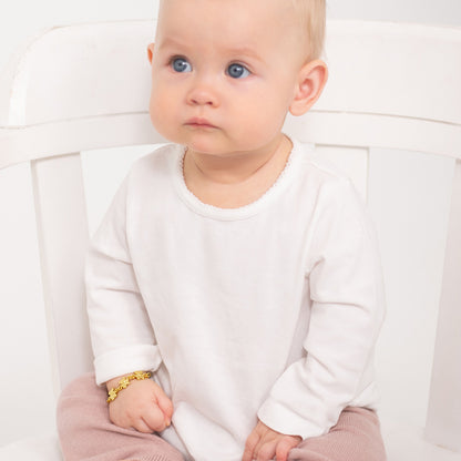 Bracelet pour enfant en argent .925 PLAQUÉ or jaune 14K SS-02-00095