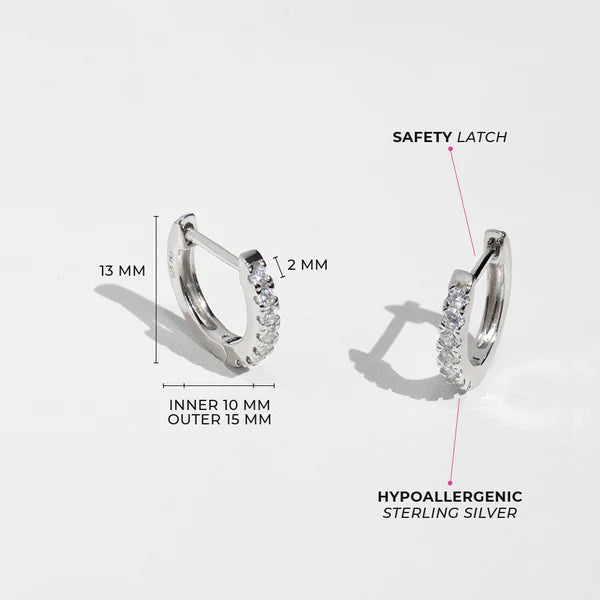 Boucles d'oreilles pour enfant en argent .925 SS-03-00034