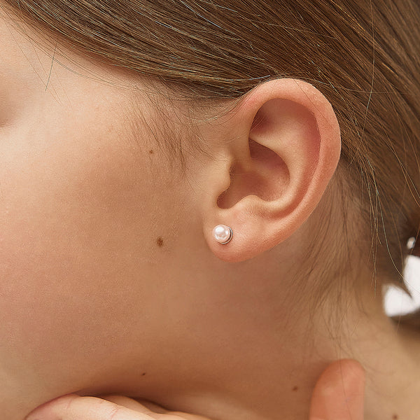 Boucles d'oreilles pour enfant en argent .925 SS-03-00099