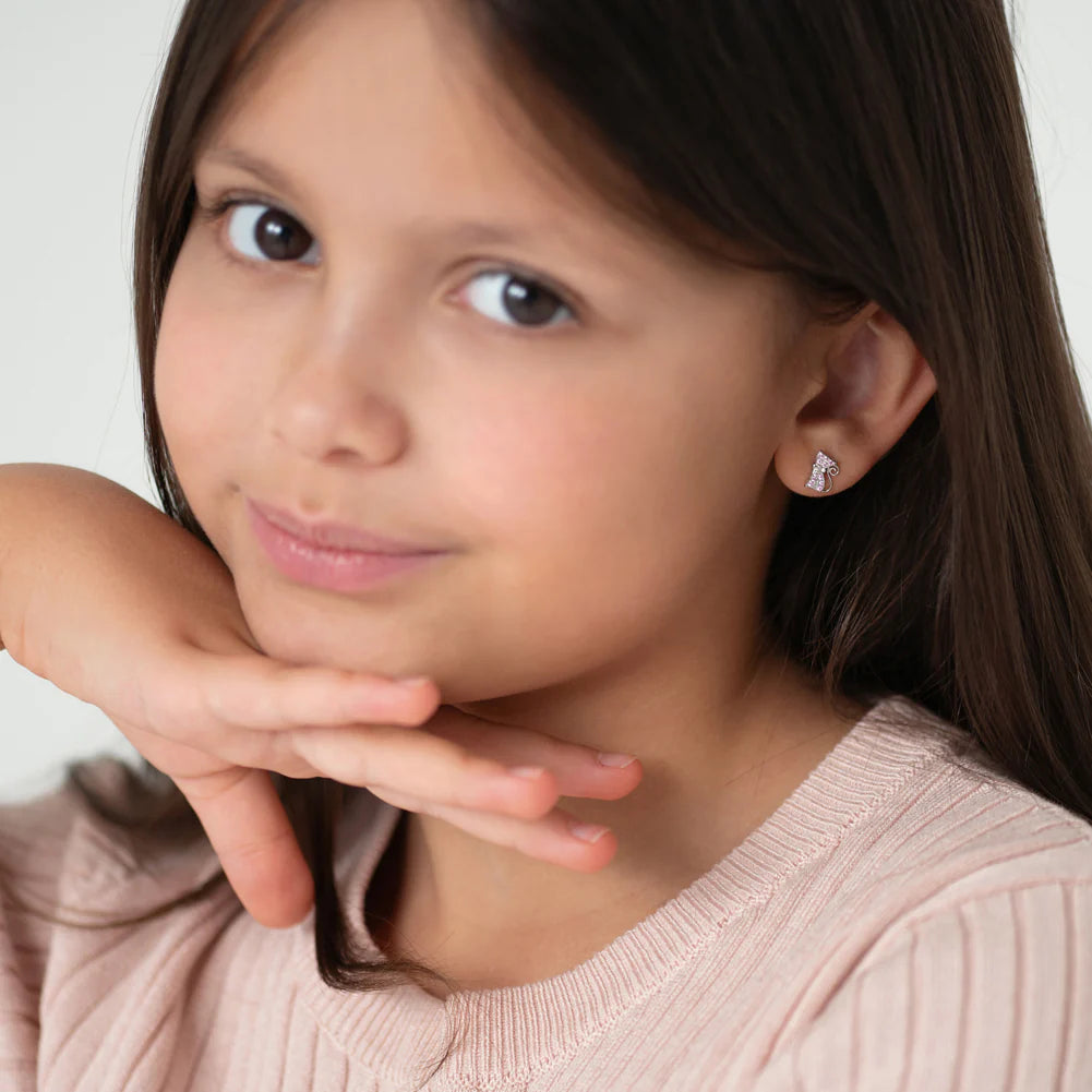 Boucles d'oreilles pour enfant en argent .925 SS-03-00153