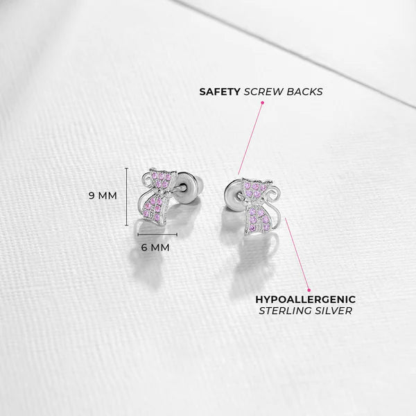 Boucles d'oreilles pour enfant en argent .925 SS-03-00153