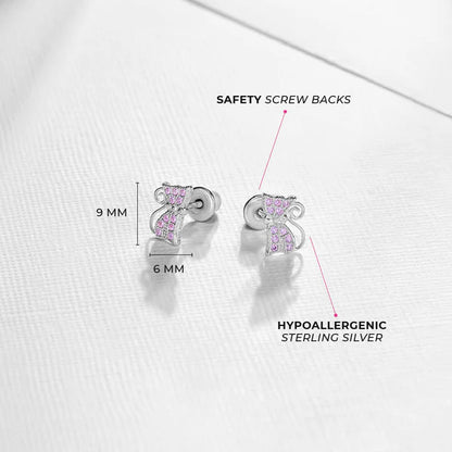 Boucles d'oreilles pour enfant en argent .925 SS-03-00153