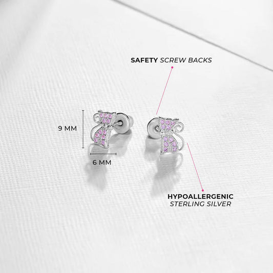 Boucles d'oreilles pour enfant en argent .925 SS-03-00153