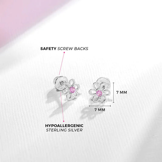 Boucles d'oreilles pour enfant en argent .925 SS-03-00212