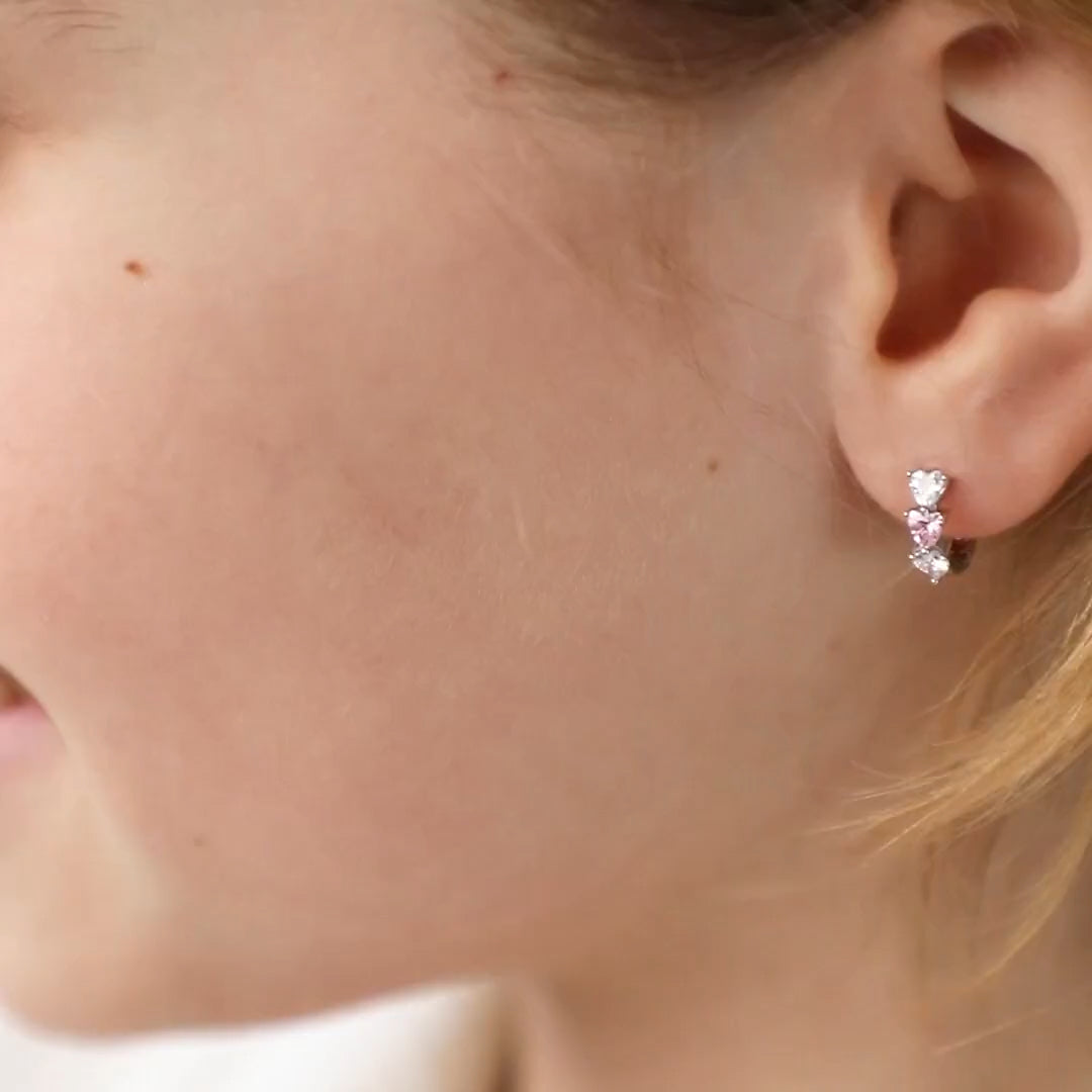 Boucles d'oreilles pour enfant en argent .925 SS-03-00252