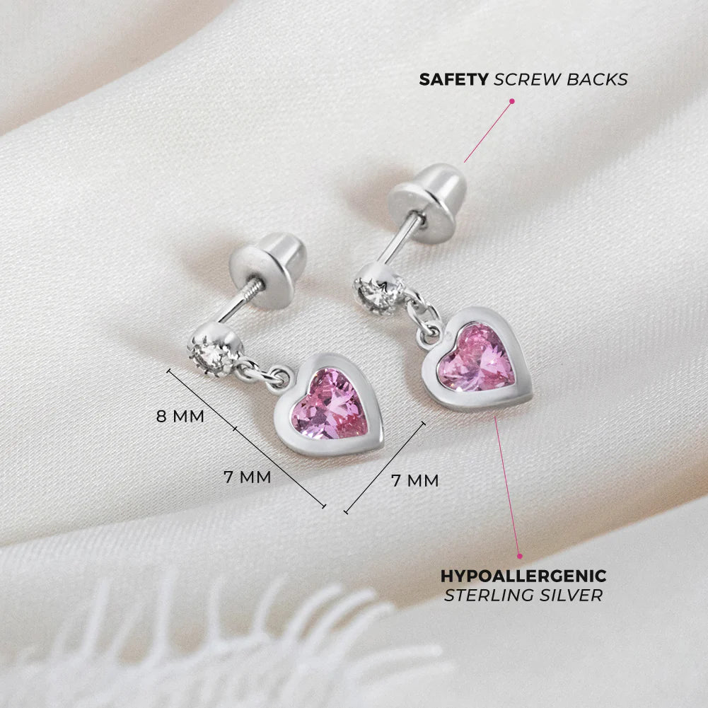 Boucles d'oreilles pour enfant en argent .925 SS-03-00272
