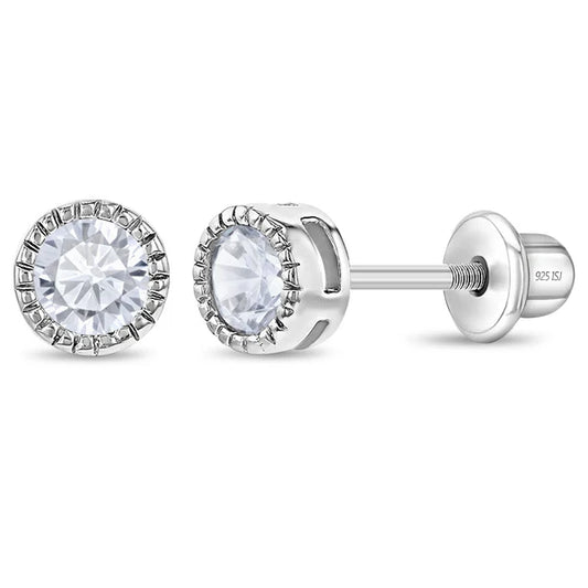 Boucles d'oreilles pour enfant en argent .925 SS-03-00314