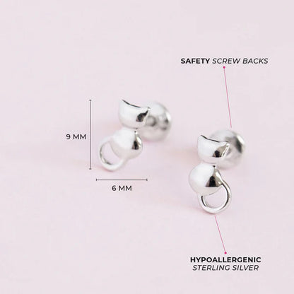 Boucles d'oreilles pour enfant en argent .925 SS-03-00341