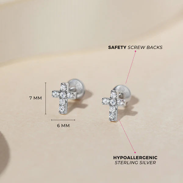 Boucles d'oreilles pour enfant en argent .925 SS-03-00344