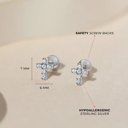 Boucles d'oreilles pour enfant en argent .925 SS-03-00344