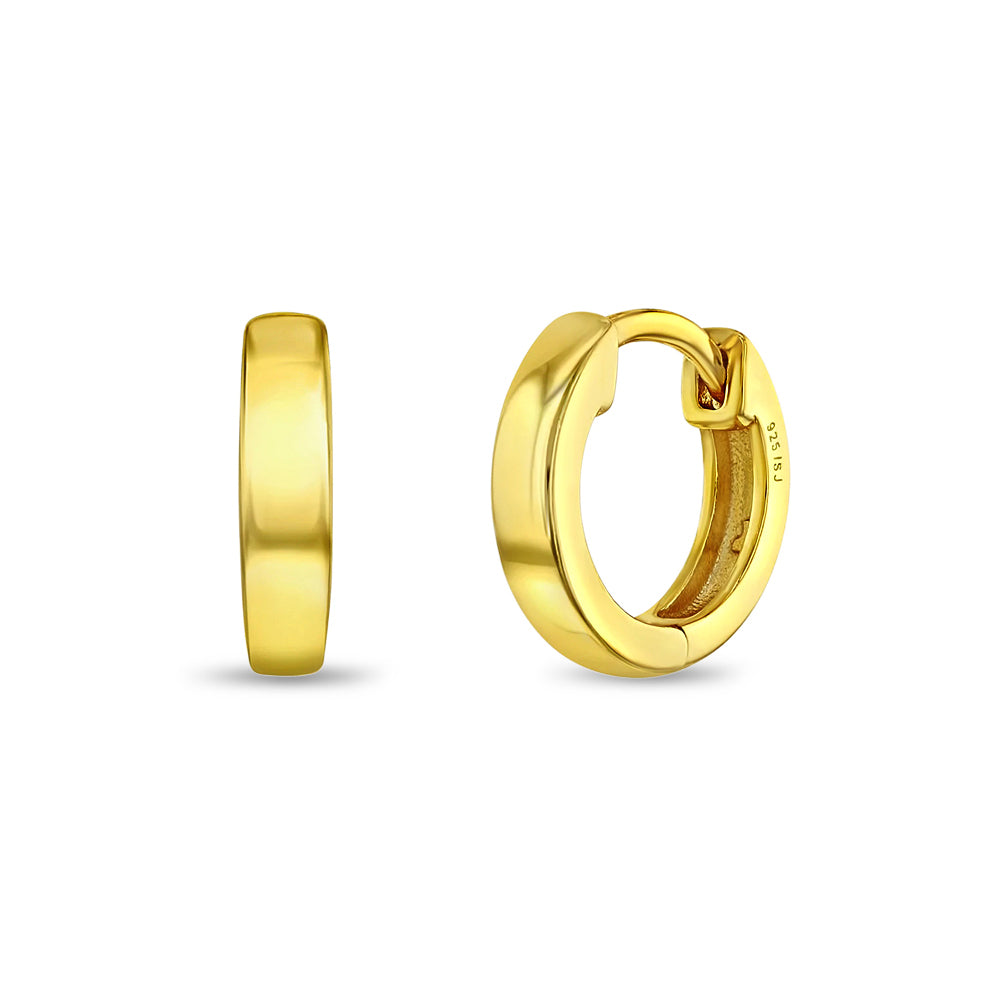 Boucles d'oreilles pour enfant en argent .925 PLAQUÉ or jaune 14K SS-03-00366