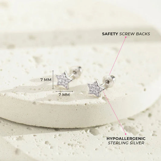 Boucles d'oreilles pour enfant en argent .925 SS-03-00378