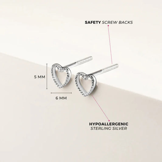 Boucles d'oreilles pour enfant en argent .925 SS-03-00702