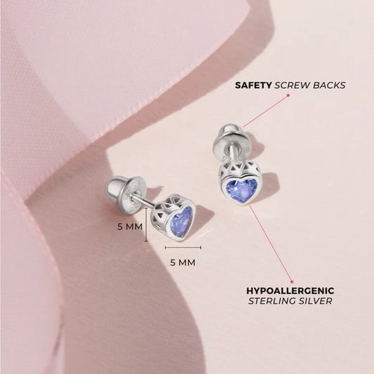 Boucles d'oreilles pour enfant en argent .925 SS-03-00721