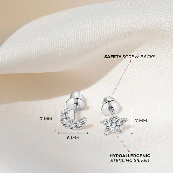 Boucles d'oreilles pour enfant en argent .925 SS-03-00773