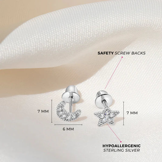 Boucles d'oreilles pour enfant en argent .925 SS-03-00773