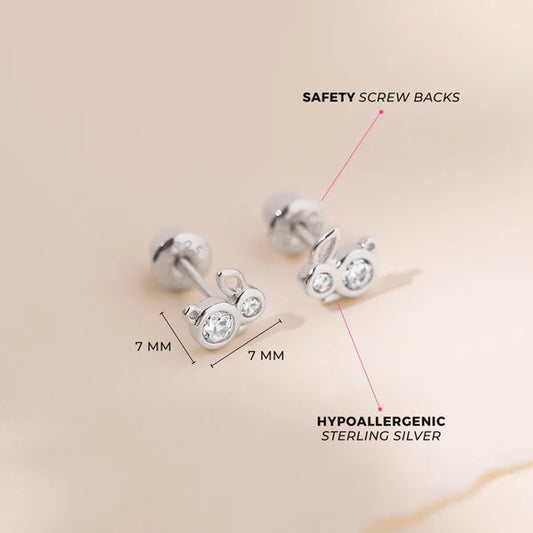 Boucles d'oreilles pour enfant en argent .925 SS-03-00782