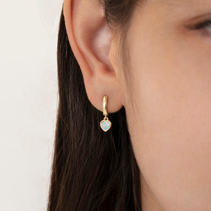 Boucles d'oreilles pour enfant en argent .925 PLAQUÉ or jaune 14K SS-03-00858