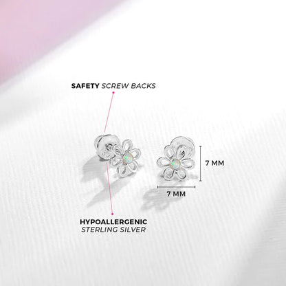 Boucles d'oreilles pour enfant en argent .925 SS-03-01060