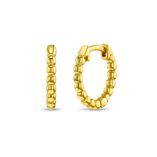 Boucles d'oreilles pour enfant en argent .925 PLAQUÉ or jaune 14K SS-03-01064