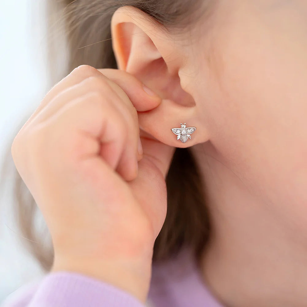 Boucles d'oreilles pour enfant en argent .925 SS-03-01076