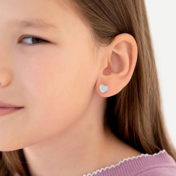Boucles d'oreilles pour enfant en argent .925 SS-03-01077