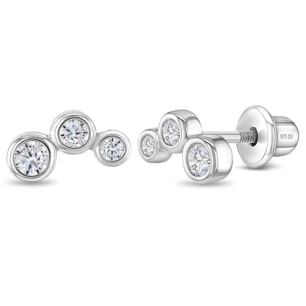 Boucles d'oreilles pour enfant en argent .925 SS-03-01078
