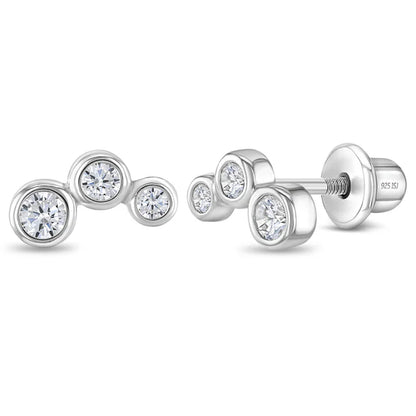 Boucles d'oreilles pour enfant en argent .925 SS-03-01078
