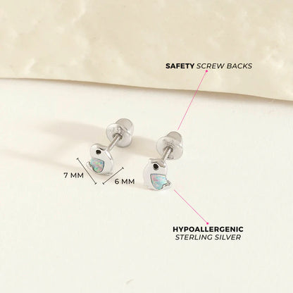Boucles d'oreilles pour enfant en argent .925 SS-03-01080