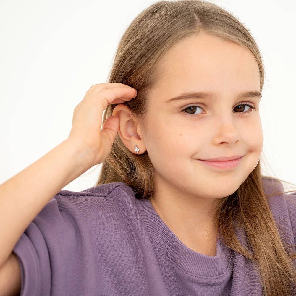 Boucles d'oreilles pour enfant en argent .925 SS-03-01097