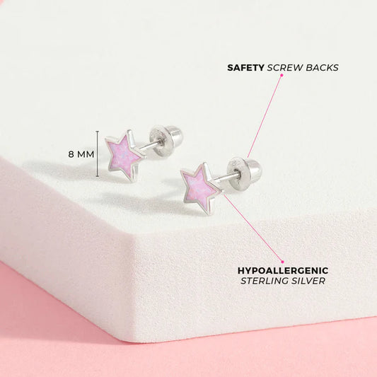 Boucles d'oreilles pour enfant en argent .925 SS-03-01112