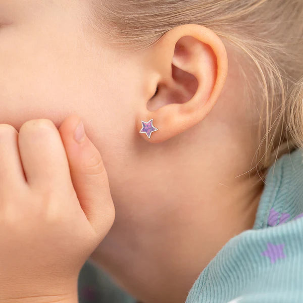 Boucles d'oreilles pour enfant en argent .925 SS-03-01113