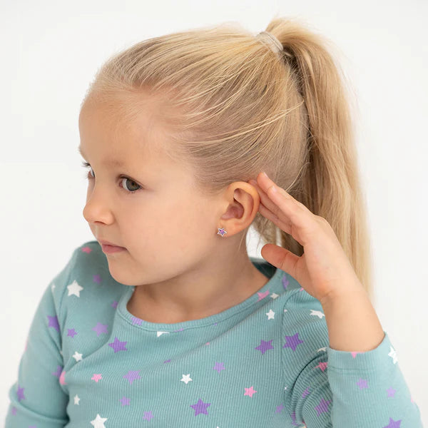 Boucles d'oreilles pour enfant en argent .925 SS-03-01113