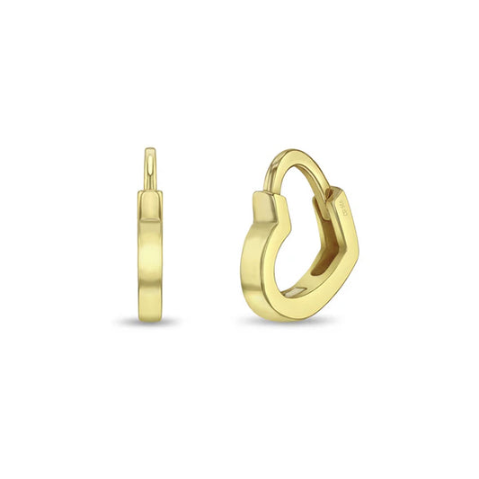 Boucles d'oreilles pour enfant en argent .925 PLAQUÉ or jaune 14K SS-03-01121