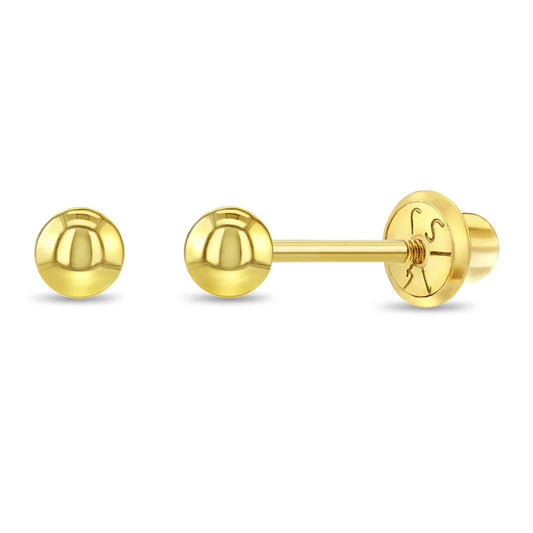 Boucles d'oreilles pour enfant en or jaune 14K YG-03-00020