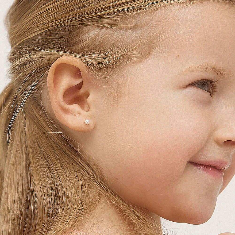 Boucles d'oreilles pour enfant en or jaune 14K YG-03-00063
