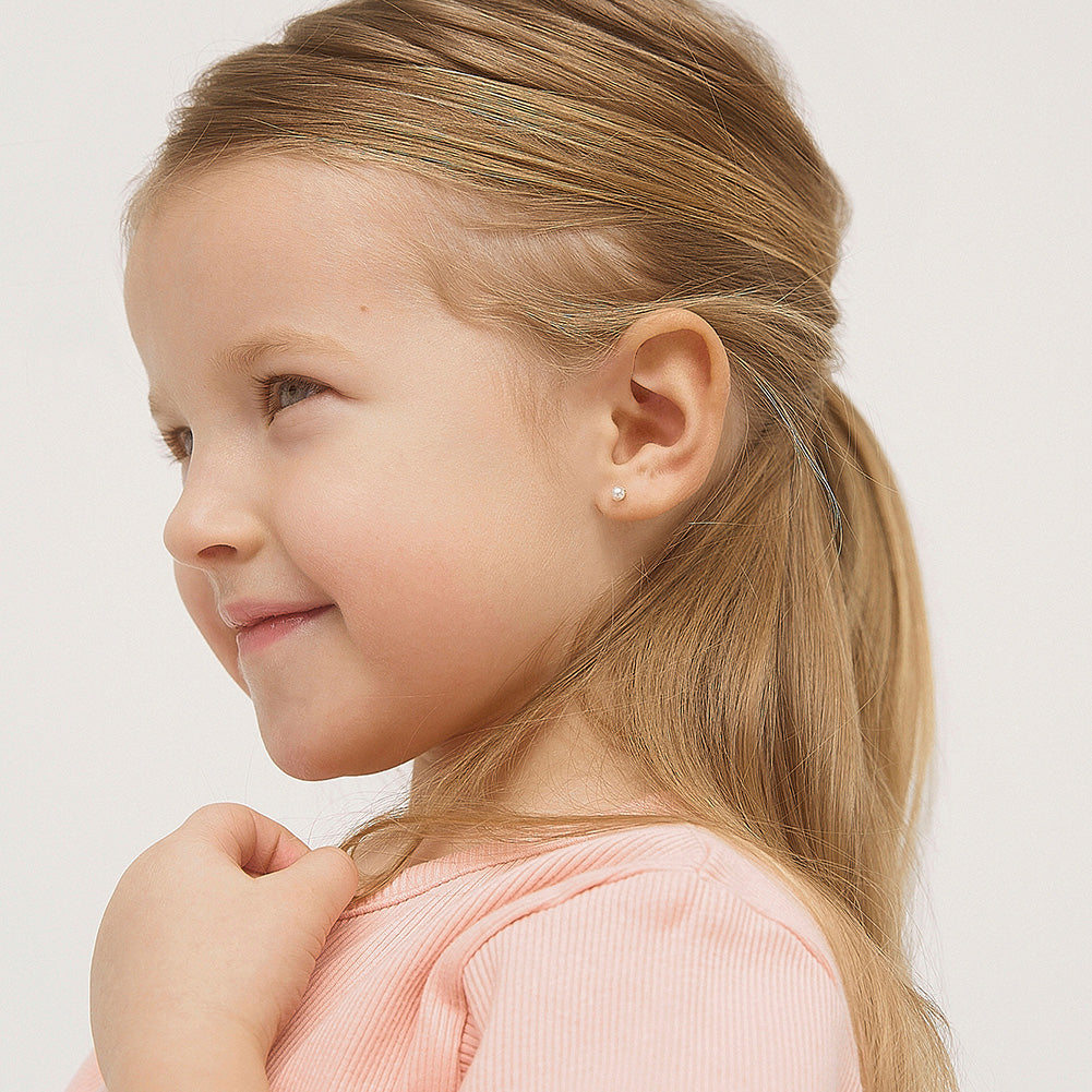 Boucles d'oreilles pour enfant en or jaune 14K YG-03-00063