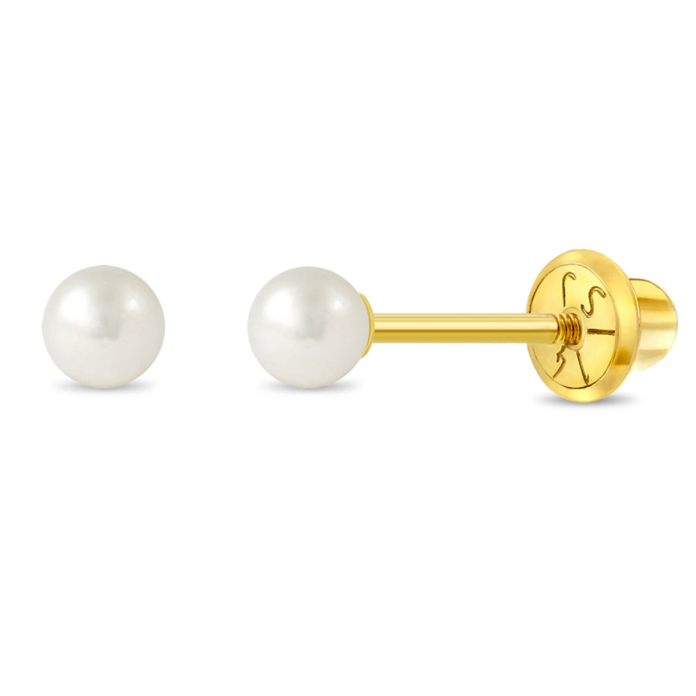 Boucles d'oreilles pour enfant en or jaune 14K YG-03-00063