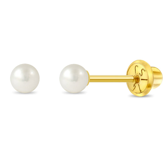 Boucles d'oreilles pour enfant en or jaune 14K YG-03-00063