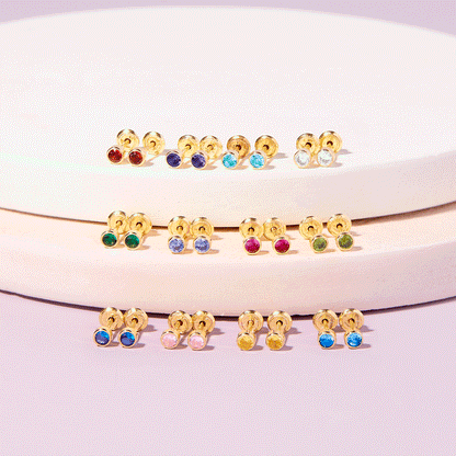 Boucles d'oreilles pour enfant en or jaune 14K YG-03-00083