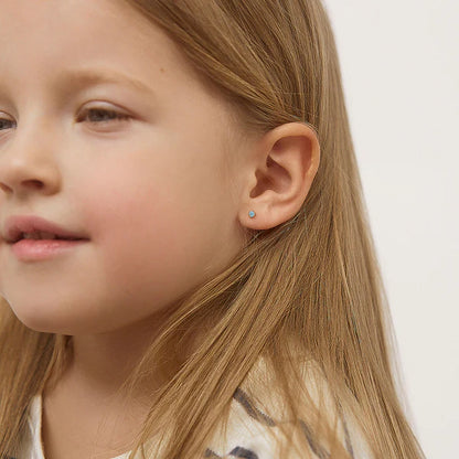 Boucles d'oreilles pour enfant en or jaune 14K YG-03-00145