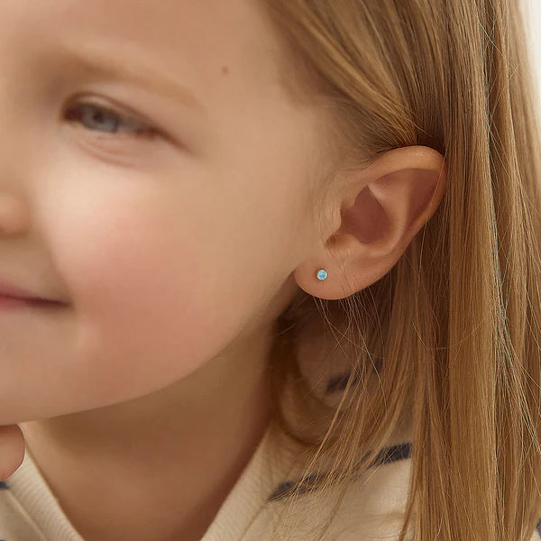 Boucles d'oreilles pour enfant en or jaune 14K YG-03-00145