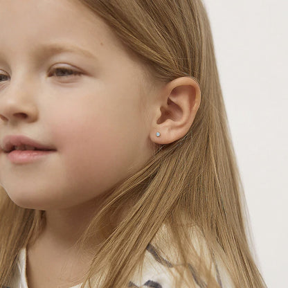 Boucles d'oreilles pour enfant en or jaune 14K YG-03-00147
